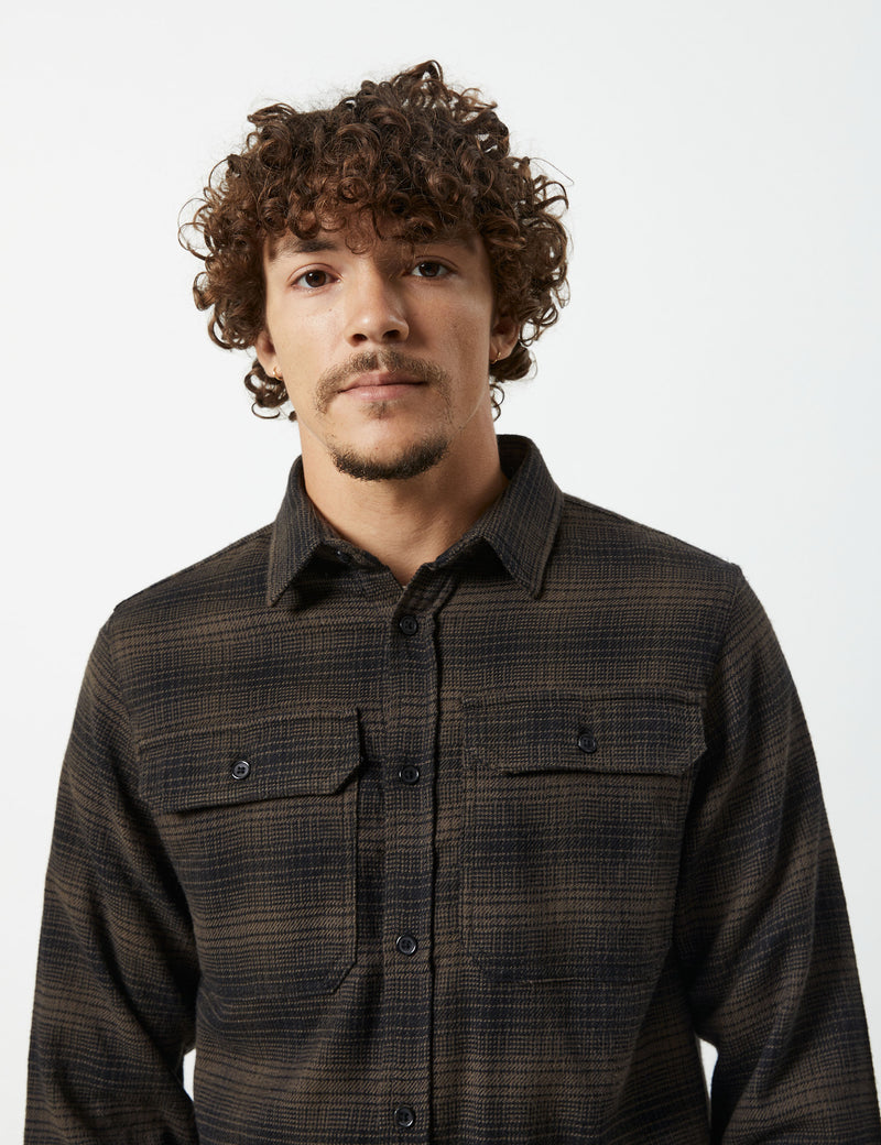 Soho Longsleeve Shirt - Brown Check