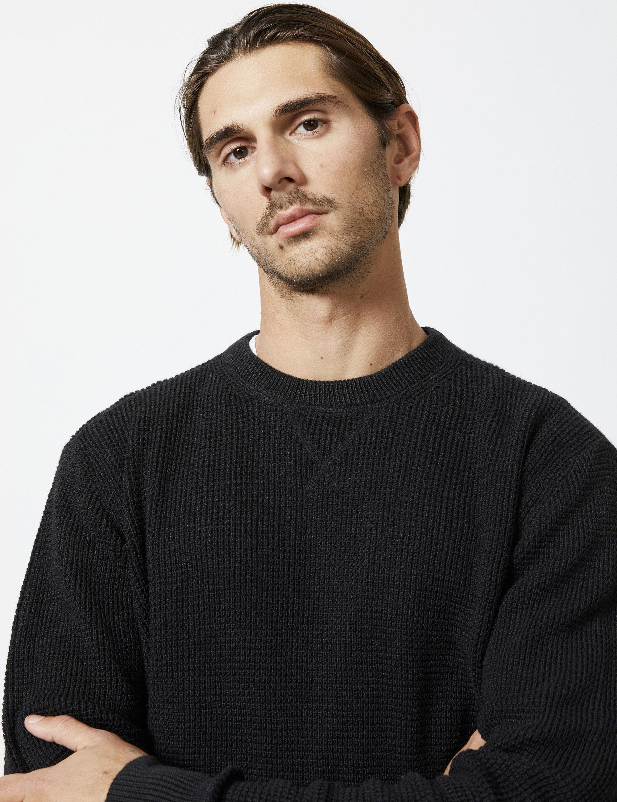 Sorrento Hemp Knit Black Mr Simple