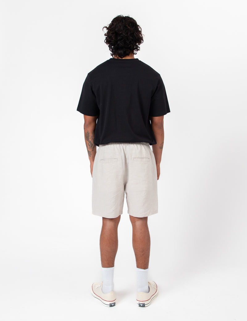 Huck Linen Short - Natural