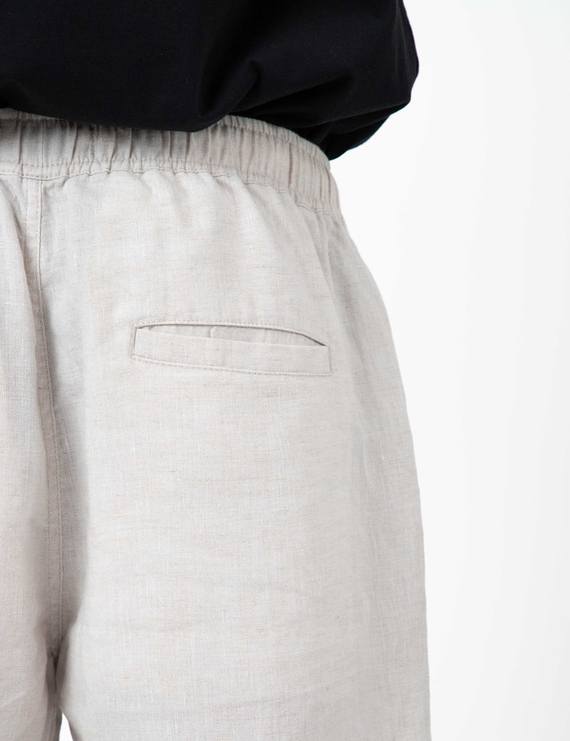 Huck Linen Short - Natural