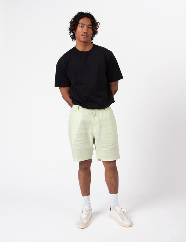 Tanner 3.0 Linen Shorts - Fog Green