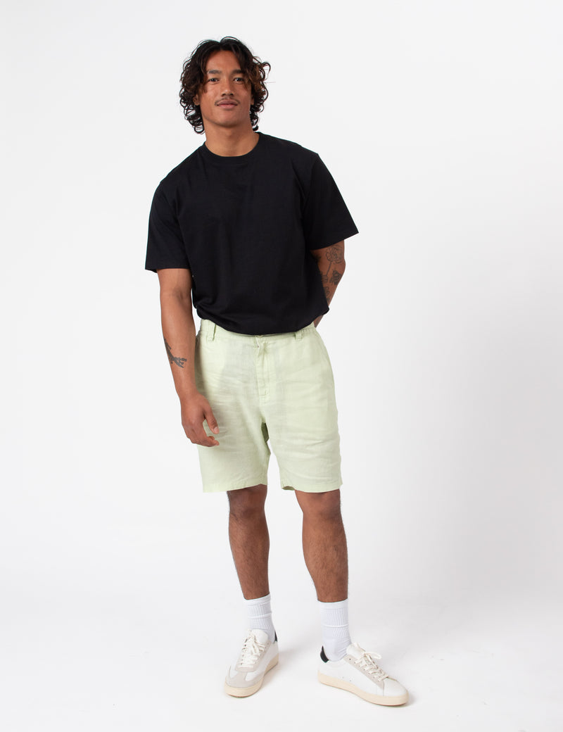 Tanner 3.0 Linen Shorts - Fog Green