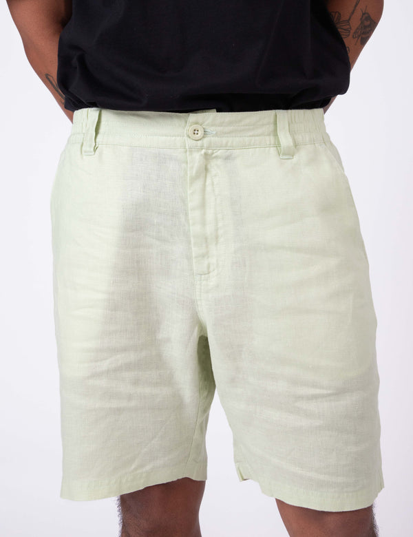 Tanner 3.0 Linen Shorts - Fog Green