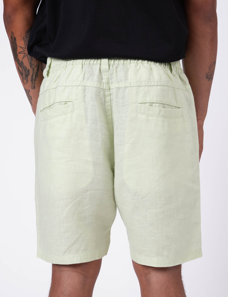 Tanner 3.0 Linen Shorts - Fog Green