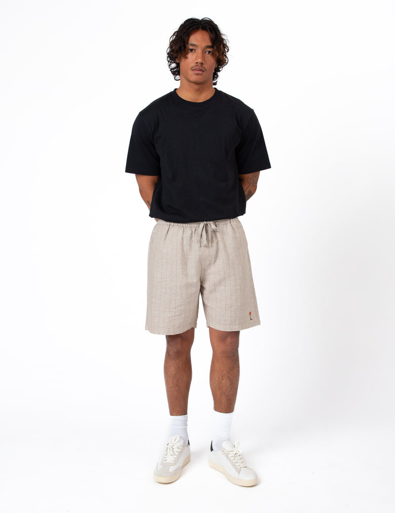Burbank Aloha Short - Sand Stripe