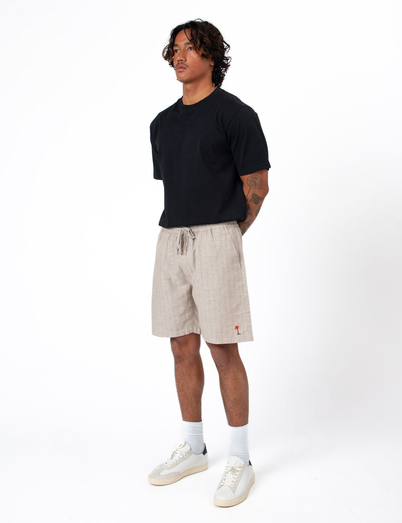 Burbank Aloha Short - Sand Stripe