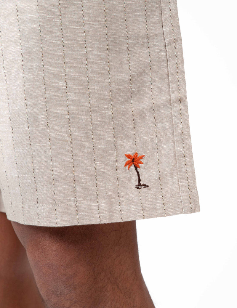 Burbank Aloha Short - Sand Stripe