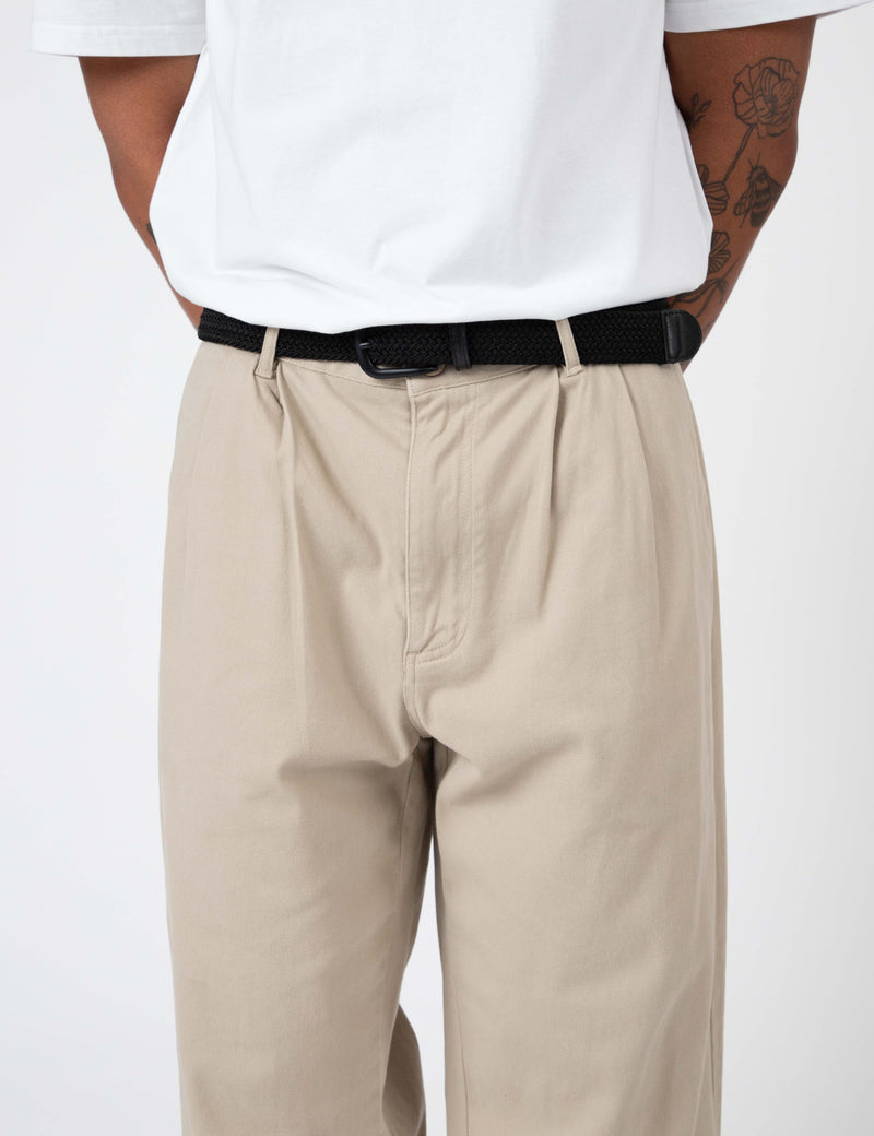Brooklyn Pleated Pant - Stone