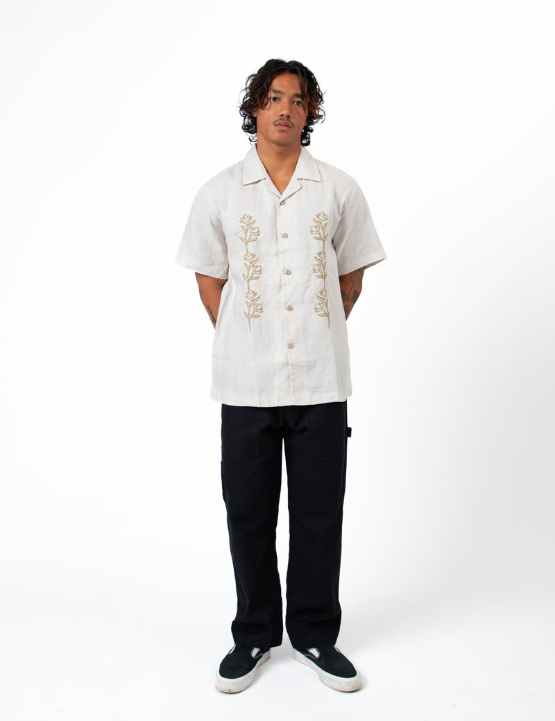 Huck Short Sleeve Shirt - Natural