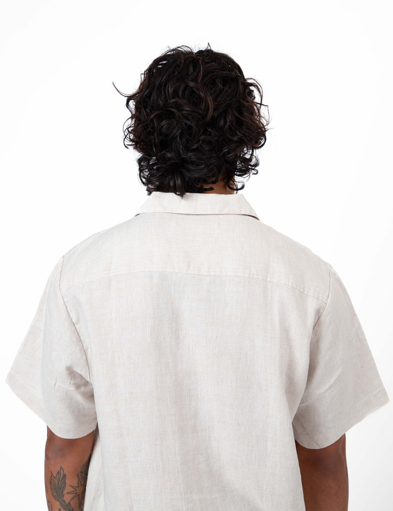 Huck Short Sleeve Shirt - Natural