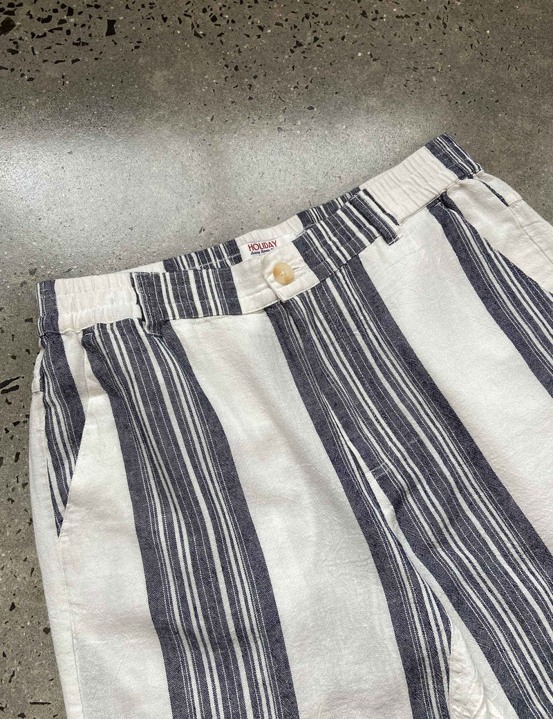 Tanner 3.0 Linen Shorts - Sun Lounge Navy White