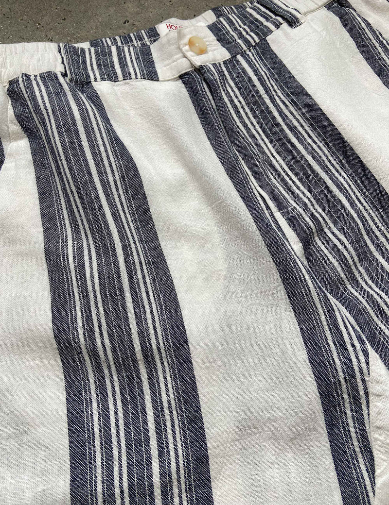 Tanner 3.0 Linen Shorts - Sun Lounge Navy White