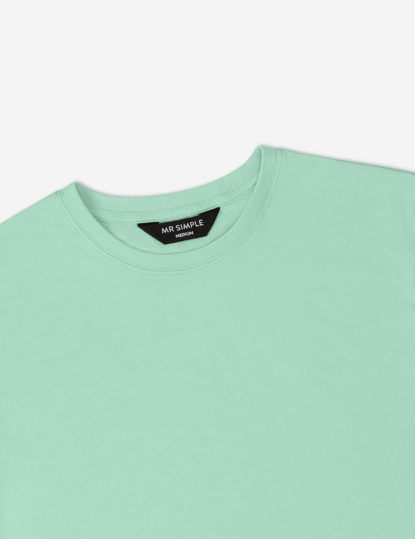 Reginald Organic Tee - Aqua