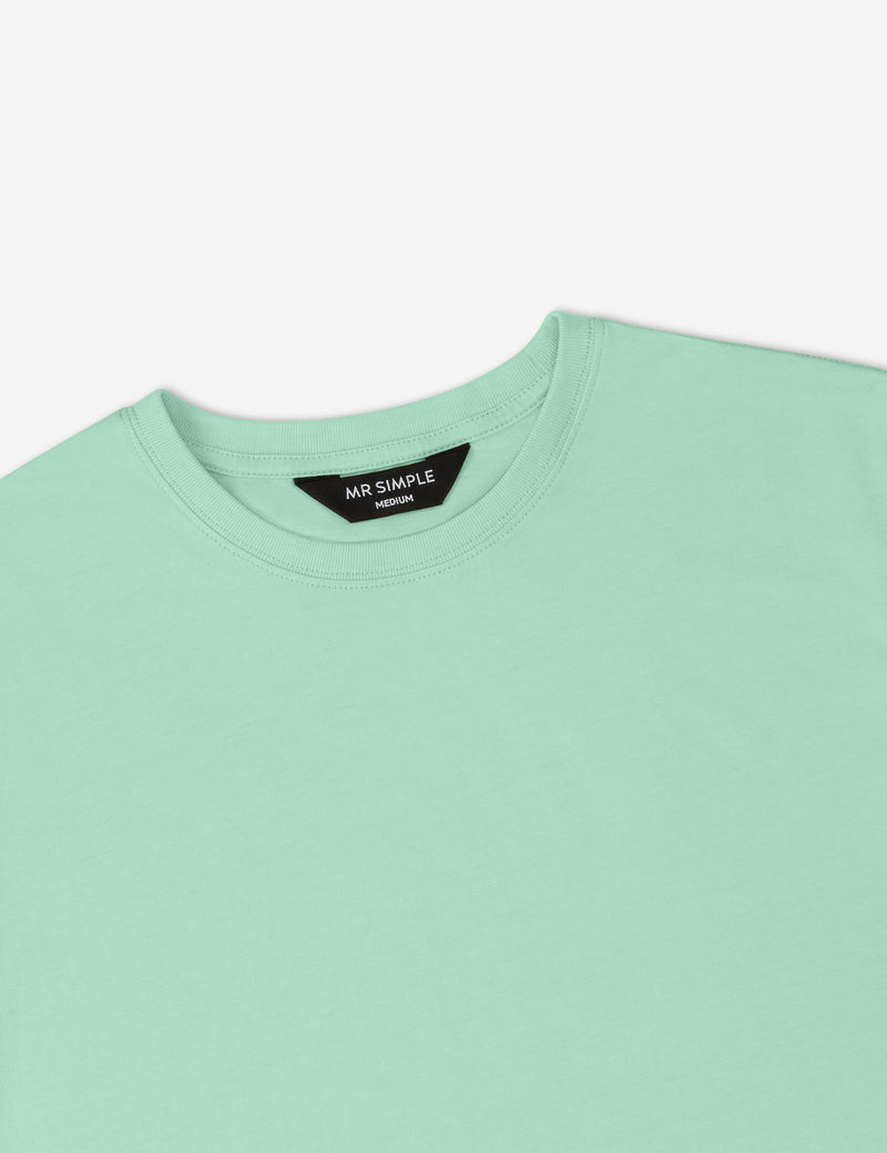 Reginald Organic Tee - Aqua