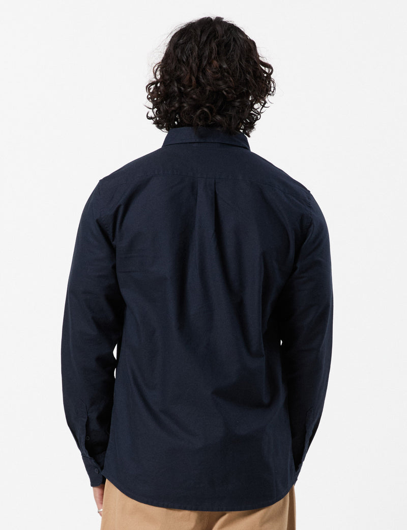 Oxford Long Sleeve Shirt - Navy