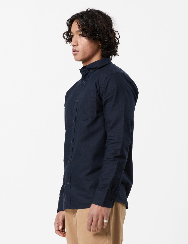 Oxford Long Sleeve Shirt - Navy