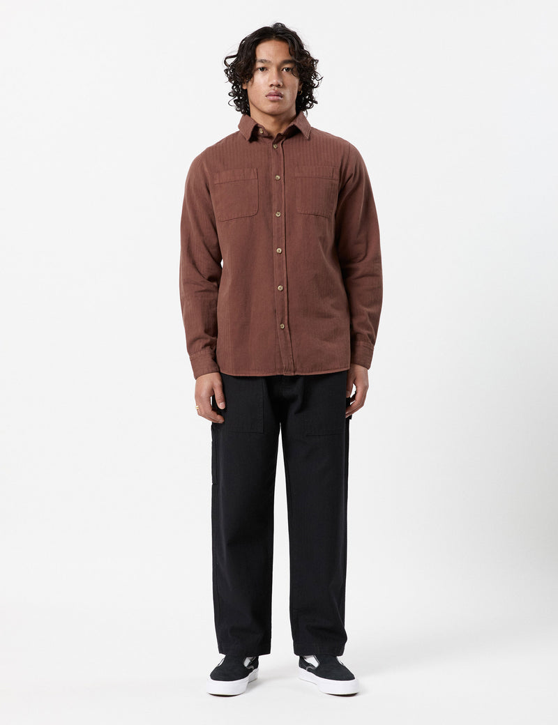 York Long Sleeve Shirt - Cocoa