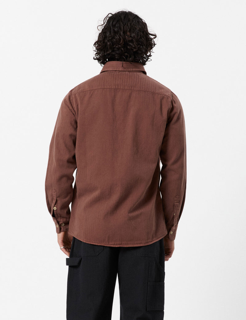 York Long Sleeve Shirt - Cocoa