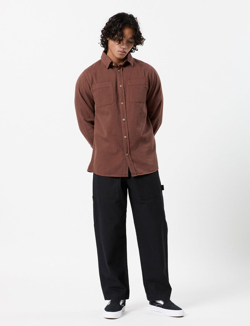 York Long Sleeve Shirt - Cocoa