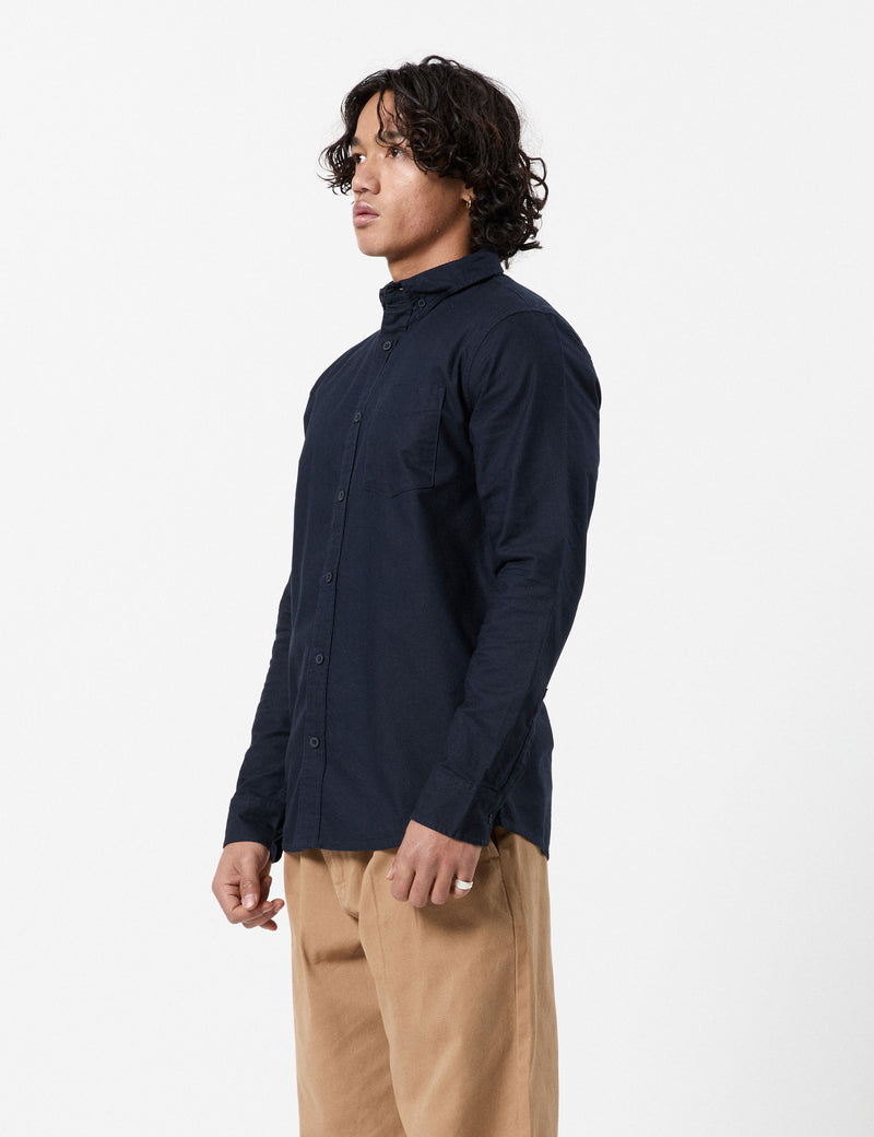 York Long Sleeve Shirt - Navy