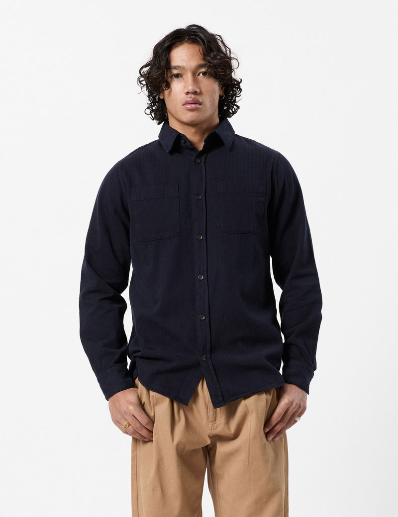 York Long Sleeve Shirt - Navy