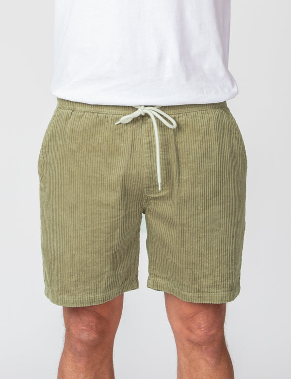Burbank Cord Short - Slate Green Cord