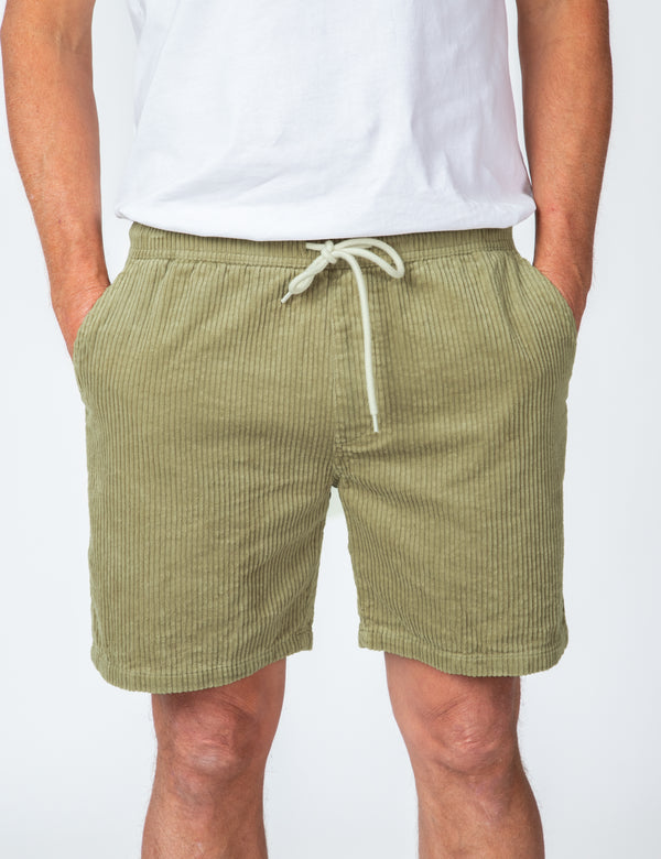 Burbank Cord Short - Slate Green Cord