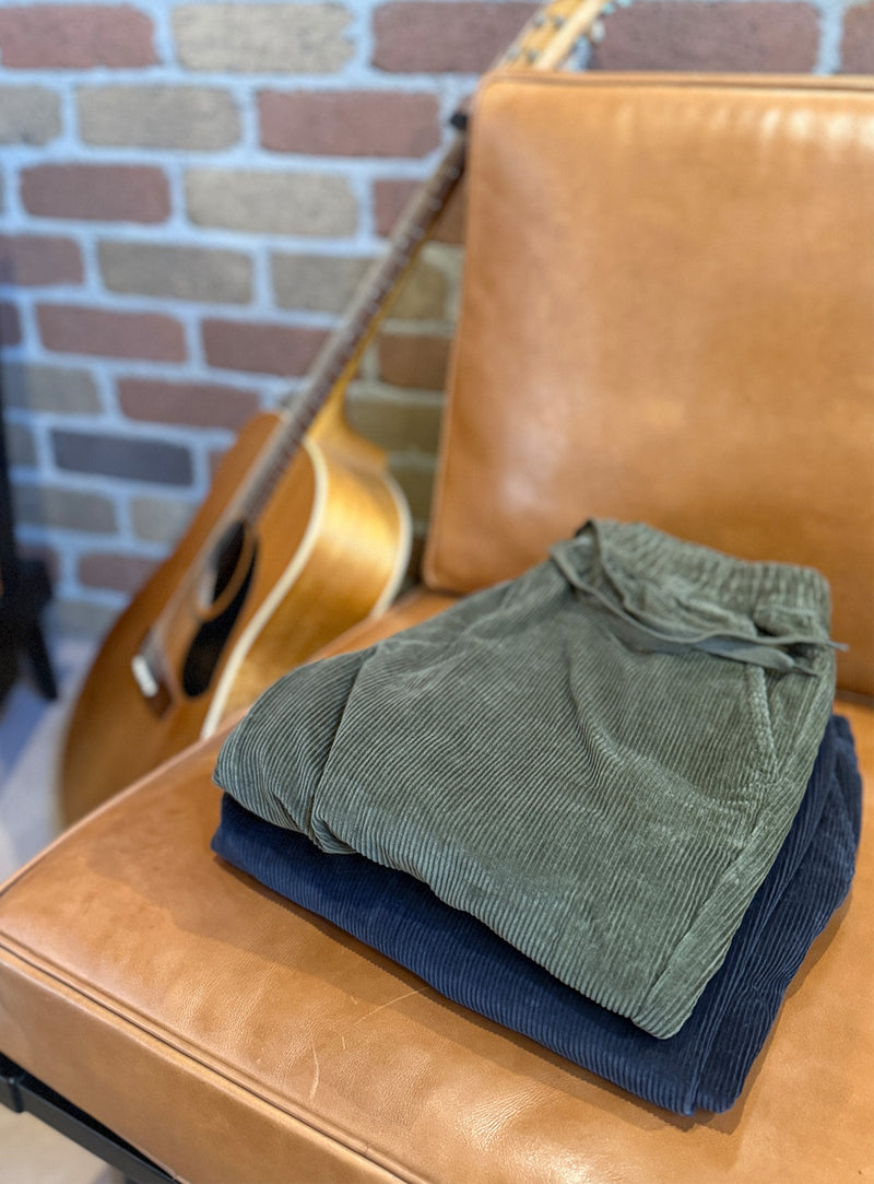 Burbank Cord Pant - Charcoal
