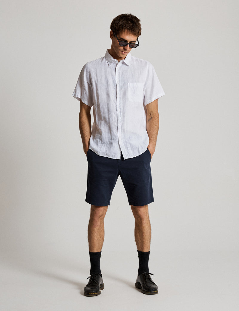 Taylor Stretch Chino Short - Navy – Mr Simple