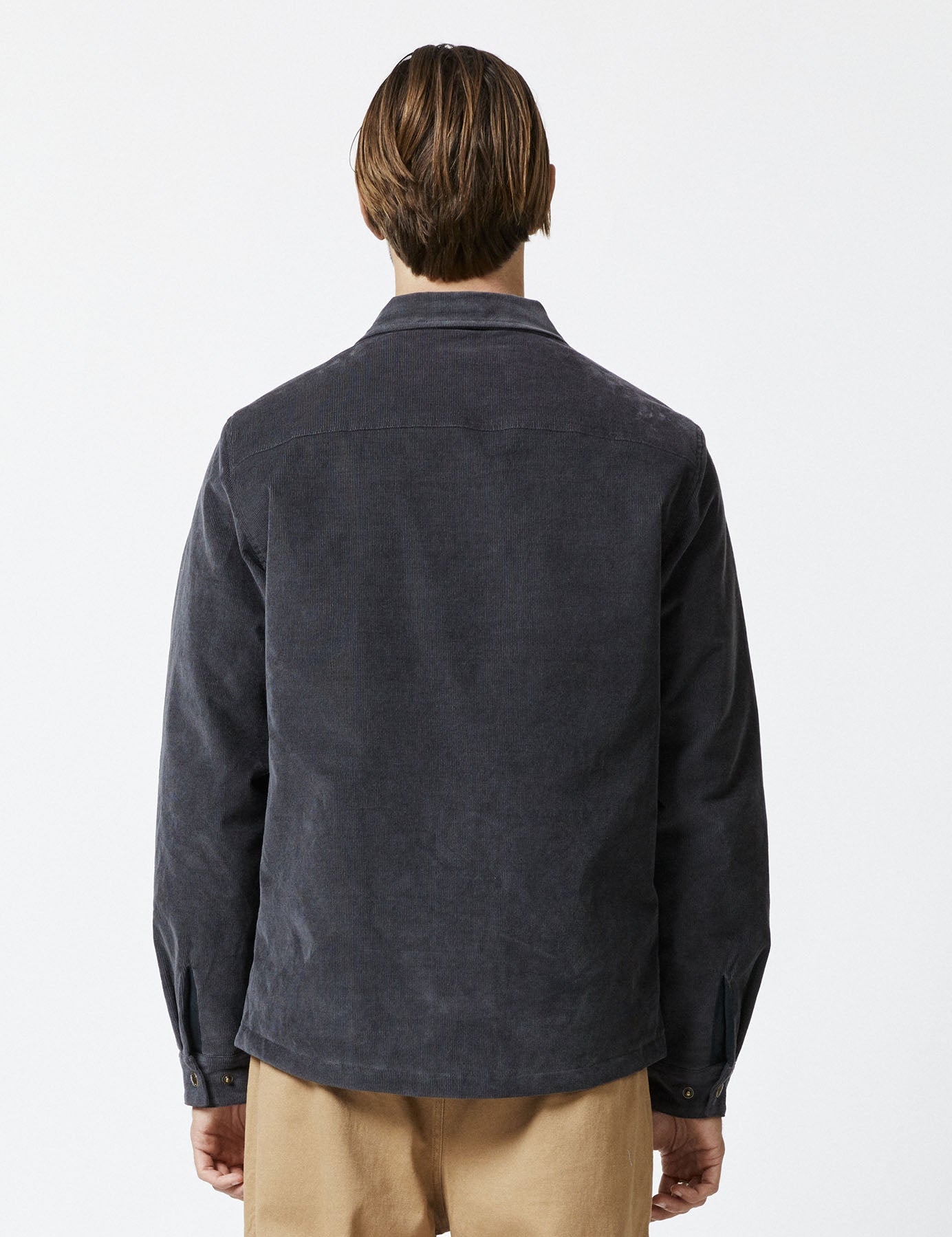 Quilted Cord Jacket - Graphite – Mr Simple