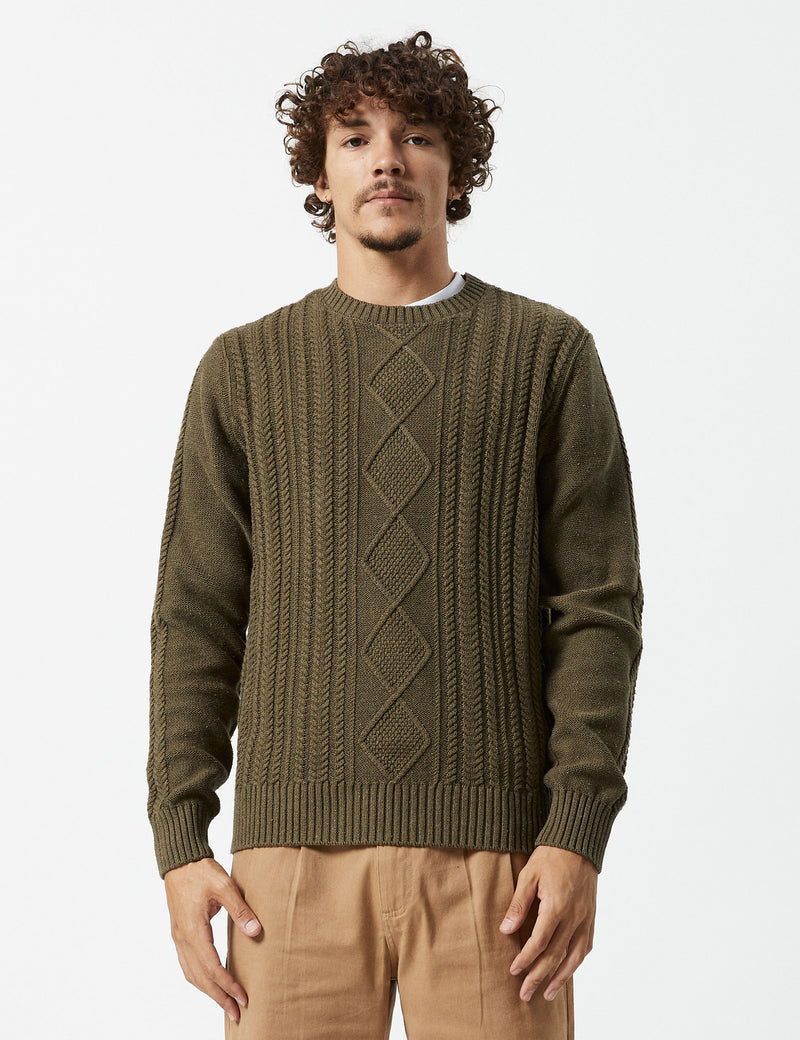 Oslo Cable Knit - Fatigue