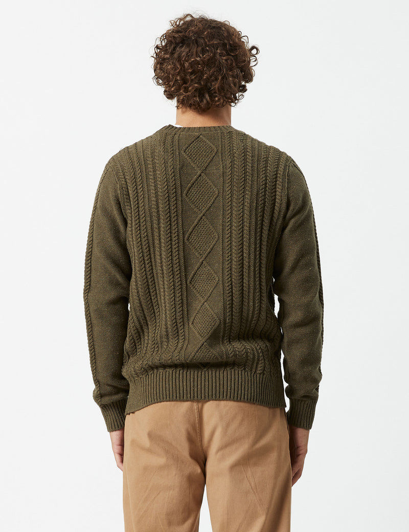 Oslo Cable Knit - Fatigue