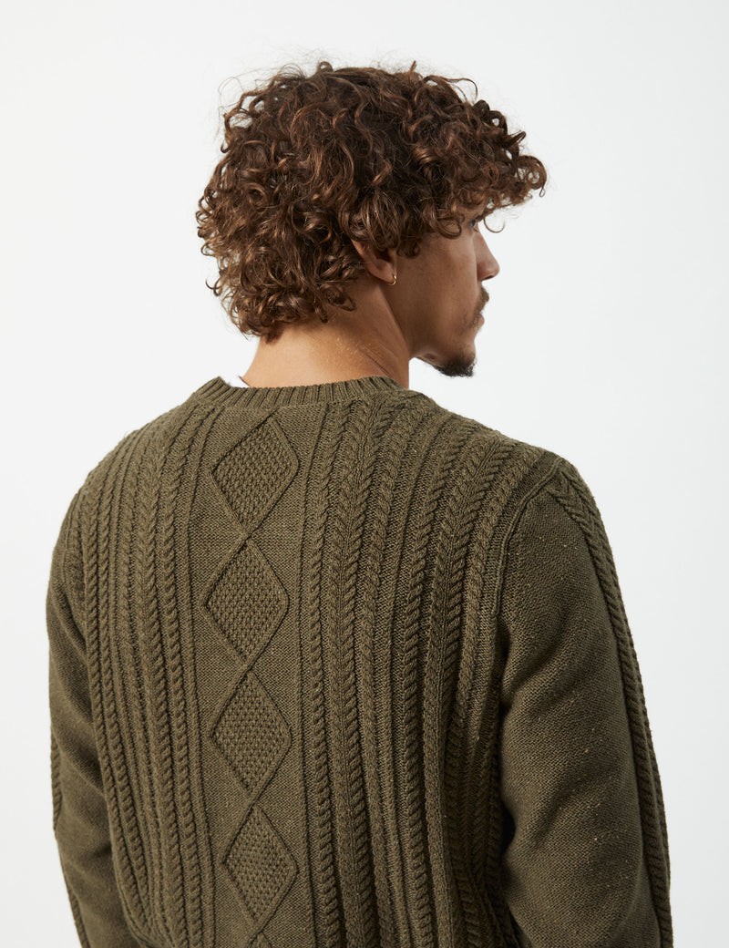 Oslo Cable Knit - Fatigue