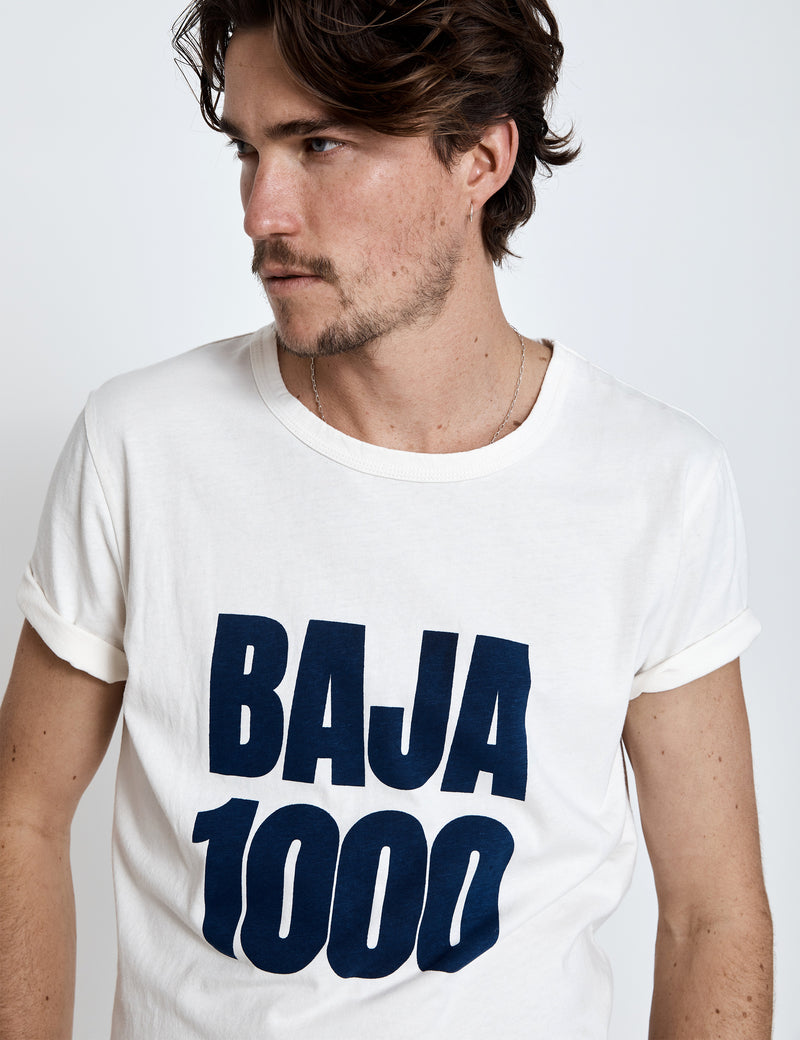 Baja 1000 Tee - Vintage White