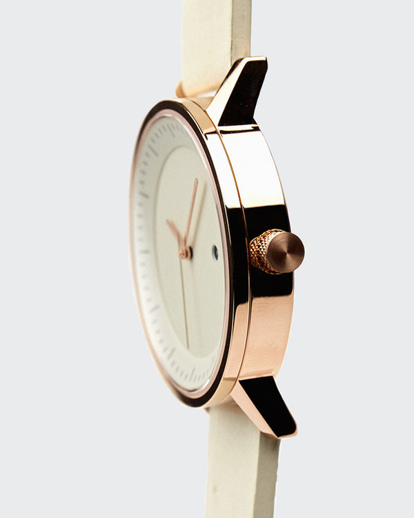 Earl 42mm Watch - White/Gold