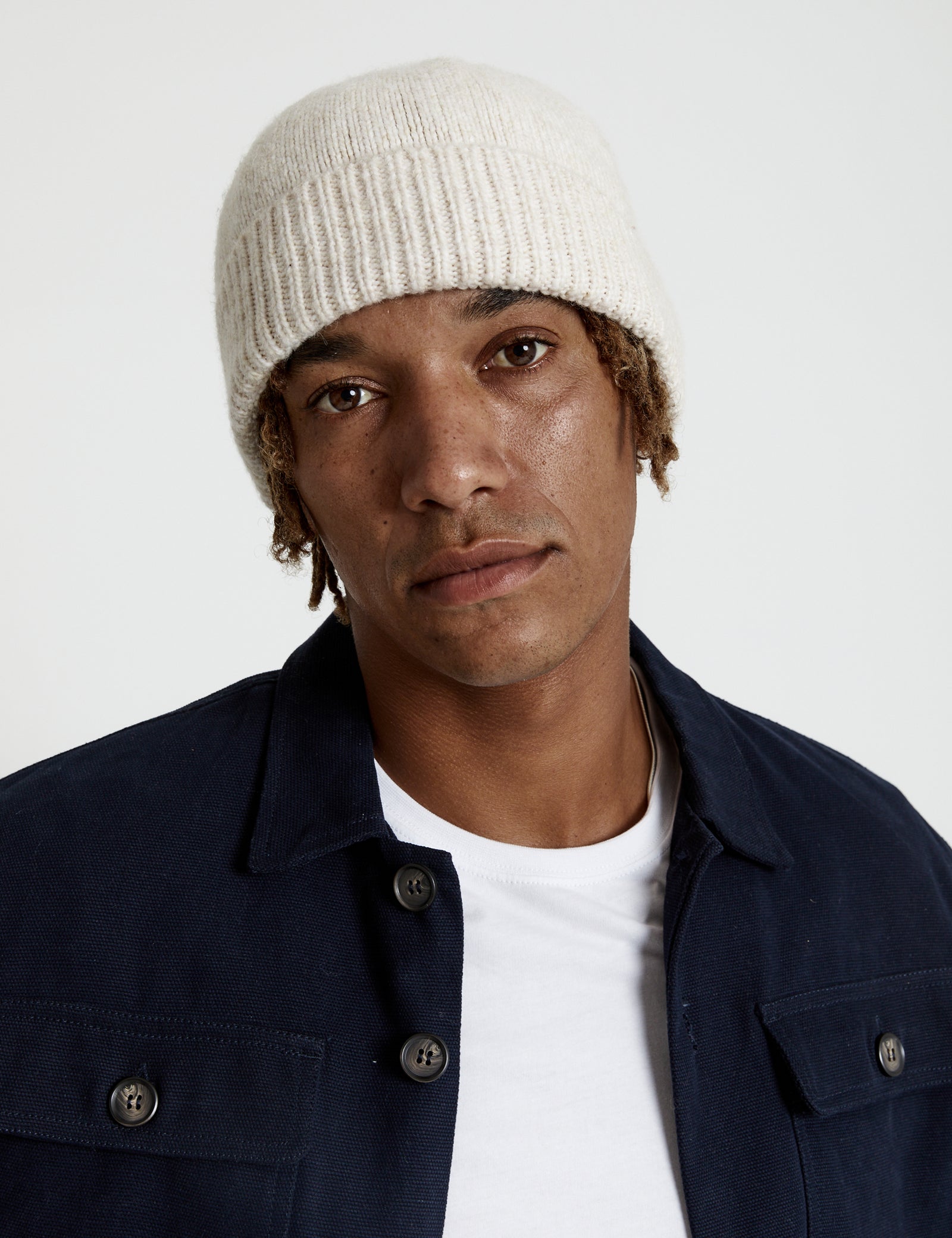 Fisherman Beanie Natural Marle Mr Simple