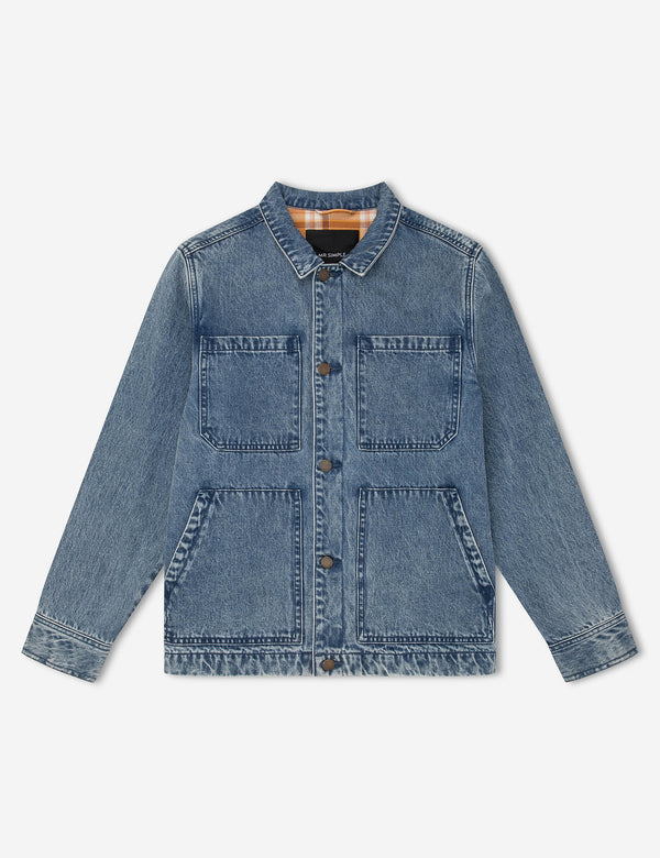 Denim Work Jacket - Vintage Blue