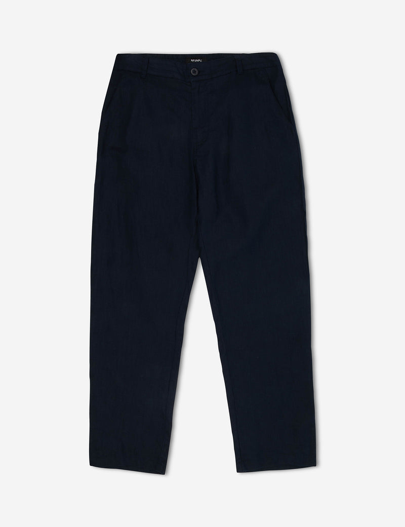 Tanner Linen Pant - Navy