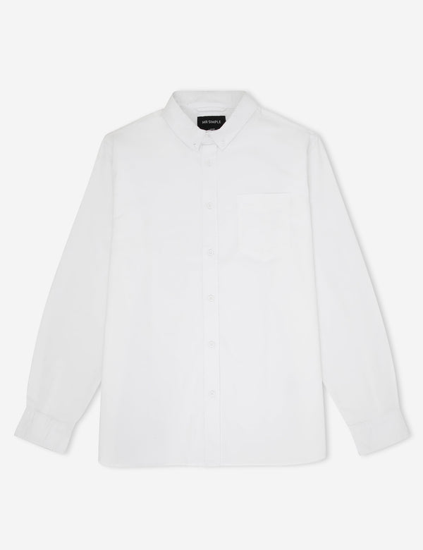 Oxford Long Sleeve Shirt - White