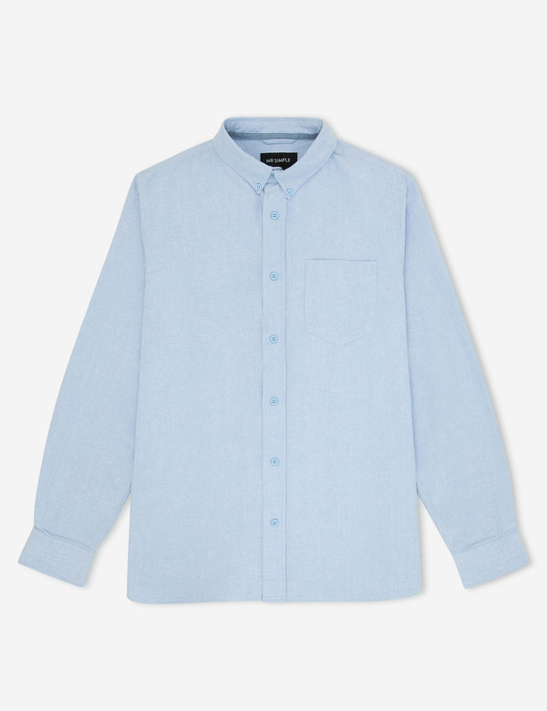 Mens Long Sleeve Shirts | Linen, Flannel & Oxford - Mr Simple