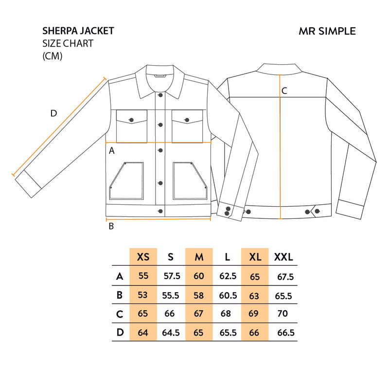Cord Sherpa Jacket - Tobacco