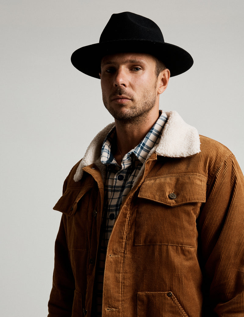 Cord Sherpa Jacket - Tobacco