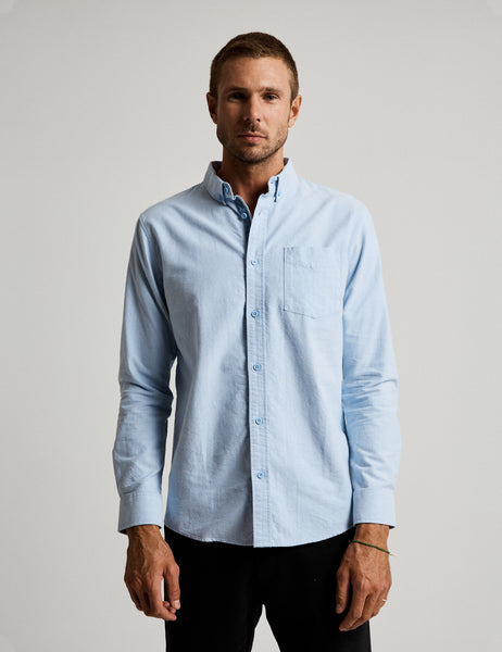 Blue Oxford Long Sleeve Shirt – Mr Simple