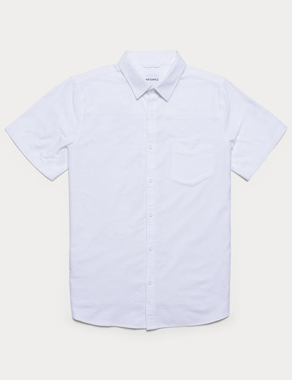 Oxford Short Sleeve Shirt - White
