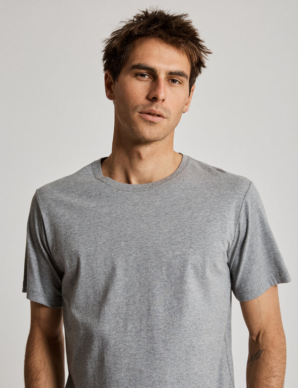 Reginald Organic Tee - Grey Marle