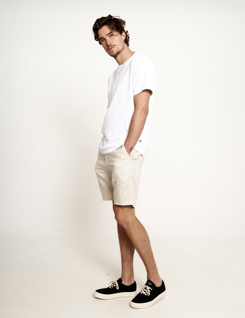 Tanner 2.0 Linen Shorts - Natural