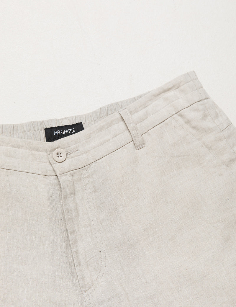 Tanner 2.0 Linen Shorts - Natural