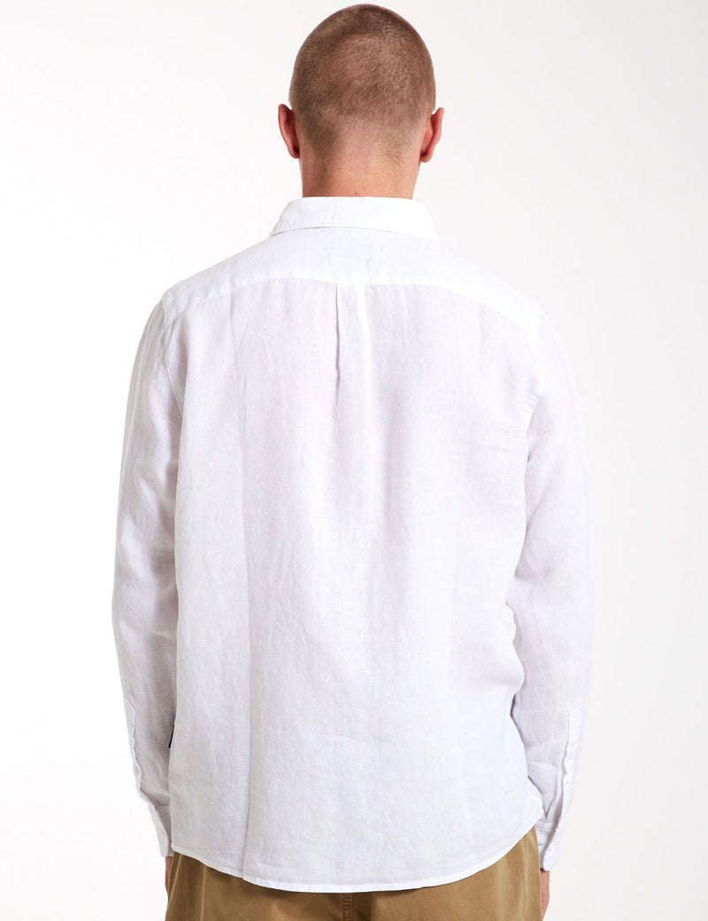 White Linen long sleeve shirt – Mr Simple